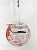 Ghost Mask Horror Movie 6in Barrell Glass Water Hand Pipe/Dab Rig