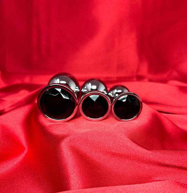 Black Crystal Anal Plug