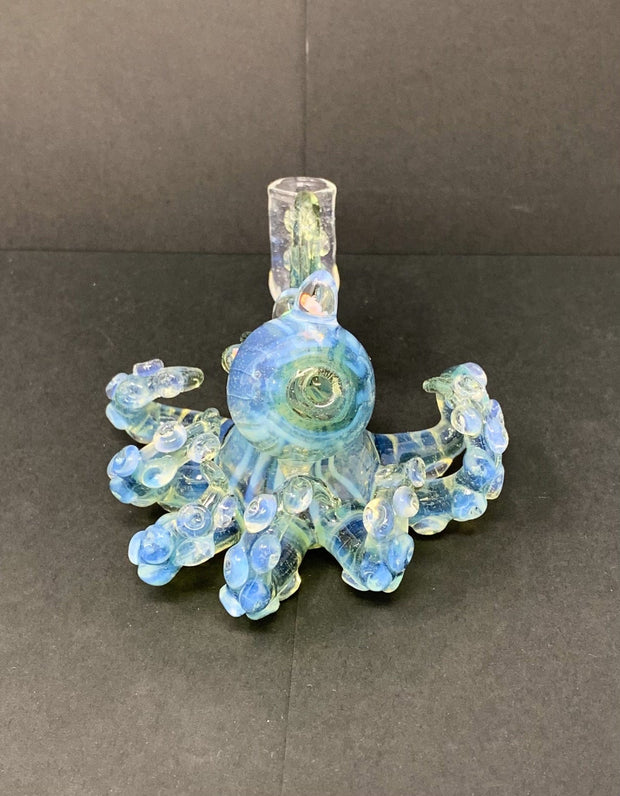 Izzy The Glassblower Ghost Elixir Mini Octopus Heady Glass Water Pipe/Dab Rig
