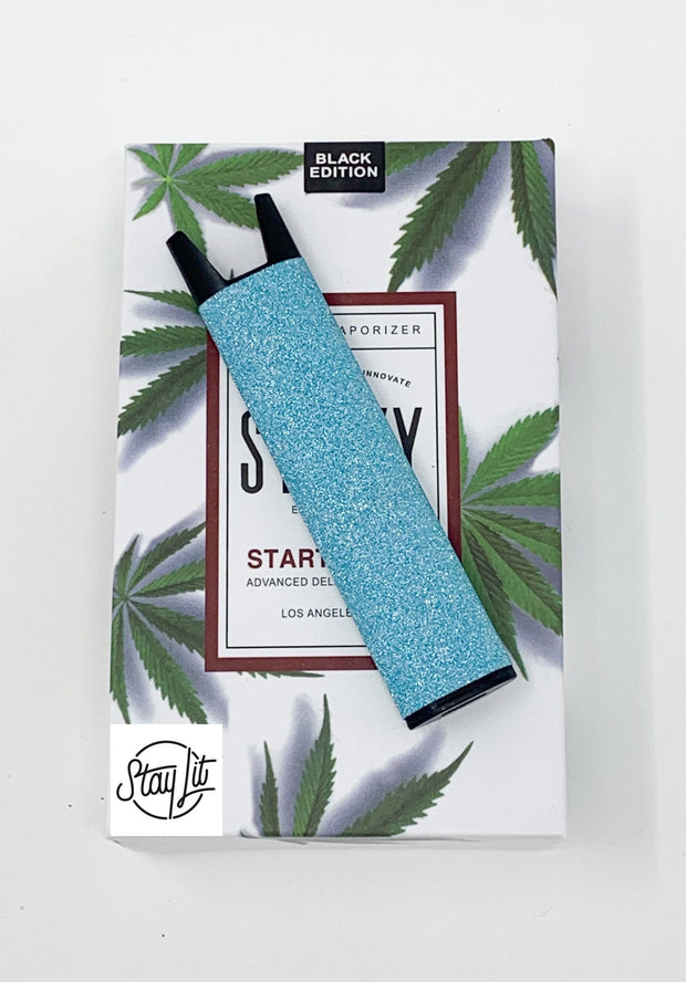 Teal Glitter Stiiizy Battery