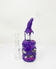 Purple Toxic Slime Bent Neck Glass Water Pipe/Rig