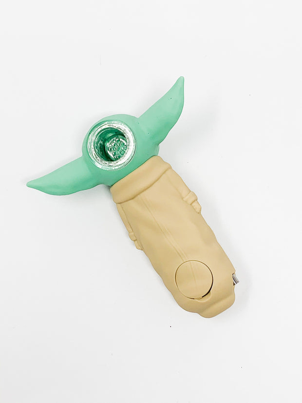 The Kid Baby Yoda Silicone Hand Pipe