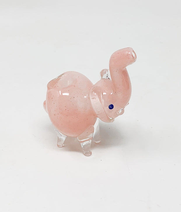 Pink Elephant Glass Hand Pipe