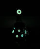 Black Eyeballs Monster Glow In The Dark Glass Water Pipe/Dab Rig