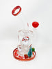 Santa Ho Ho Ho Bent Neck Glass Water Hand Pipe/Dab Rig