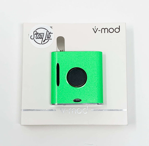 510 Threaded VMod Battery Neon Green Glitter Starter Kit