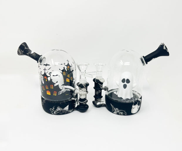 Halloween Haunted Ghost House Silicone Water Pipe/Dab Rig