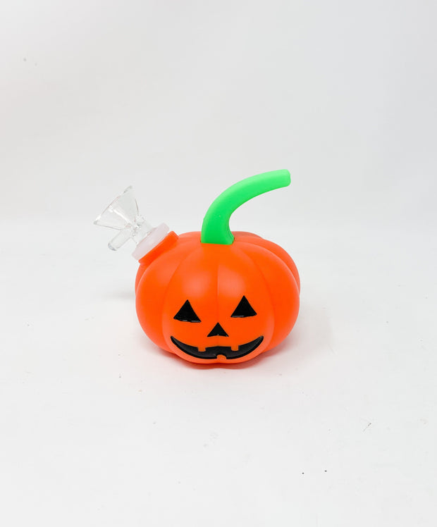 Halloween Pumpkin Jack-O-Latern Silicone Water Pipe/Bong
