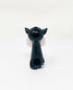 Black Cat Pink Bow Glass Hand Pipe