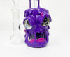 Purple Toxic Slime Bent Neck Glass Water Pipe/Rig