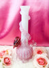 Noble Glass White Pink Ruby Heart Heady Glass Water Pipe/Bong