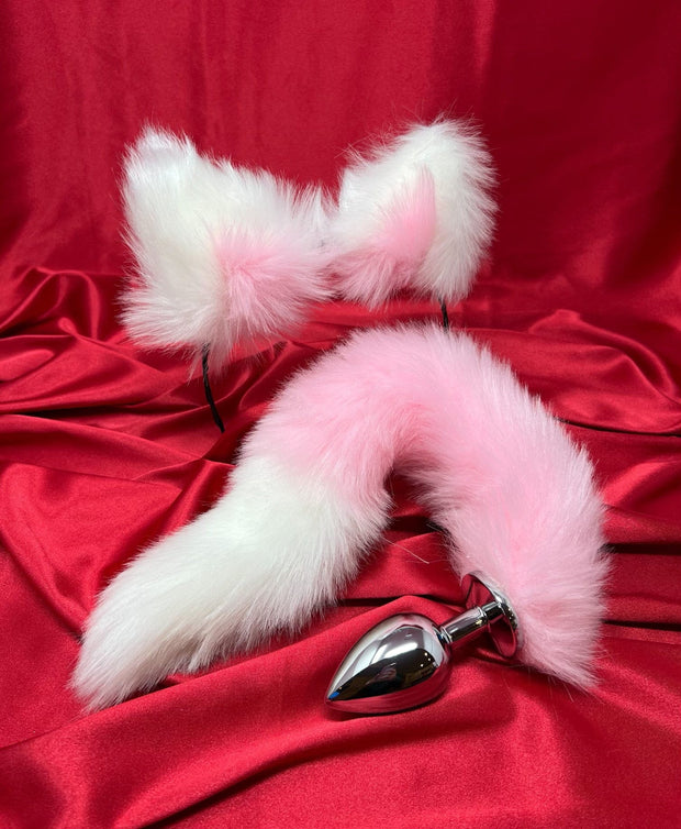 Pink Fox Ears & Anal Plug