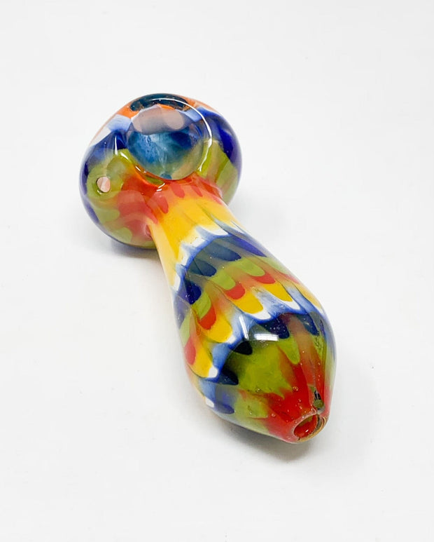 Rainbow Swirl Glass Hand Pipe