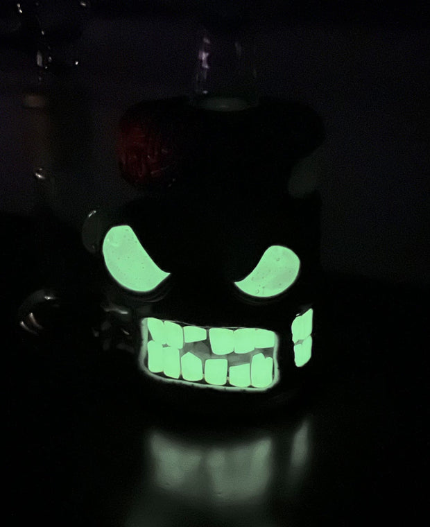 Zombie Brains Bent Neck Glass Water Pipe/Rig