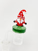 Santa Ho Ho Ho Bent Neck Glass Water Hand Pipe/Dab Rig Gift Set