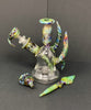 2KGlassWorks Rainbow Chaos Horn Heady Glass Water Pipe/Dab Rig
