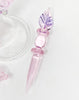 2KGlassWorks Pink Purple Horn Heady Glass Water Pipe/Dab Rig