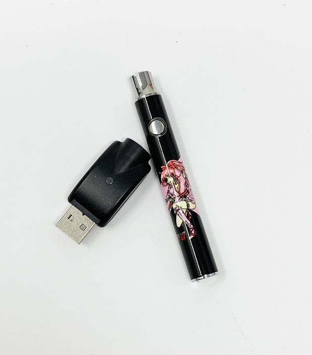 anime vape mod 510 Threaded Battery Pink Ninja Anime Girl Starter Kit