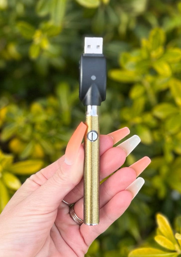 510 Threaded Battery Dark Gold Glitter Starter Kit