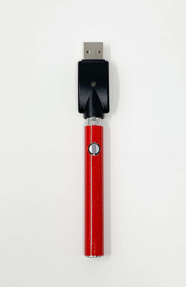 510 Threaded Battery Red Glitter Vape Pen