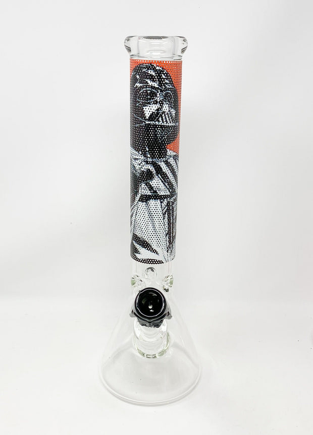 Darth Vader Beaker Glass Water Pipe 16in Bong