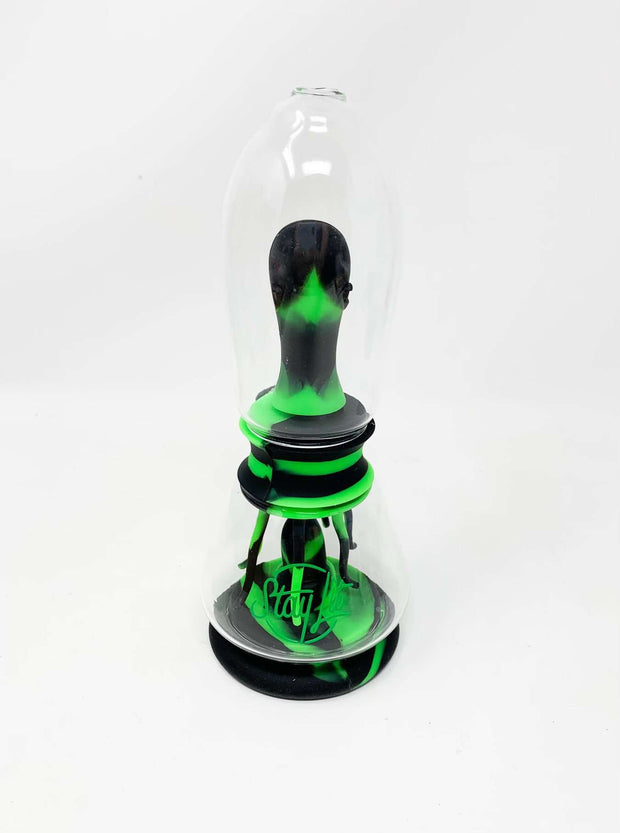 Green Alien Spaceship Silicone Water Pipe/Bong/Dab Rig
