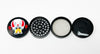 Spooky Clown Herb Grinder Custom Black Spice Grinder 4 Piece 55mm W/ Cleaning Tool