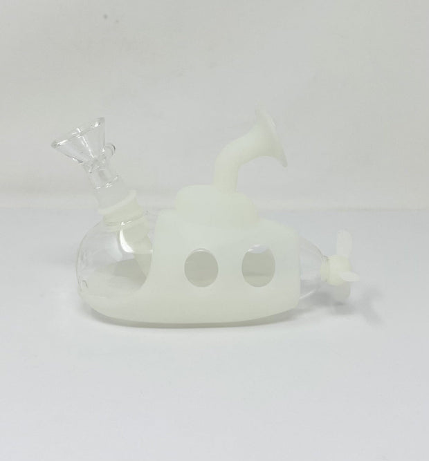 Glow In The Dark Submarine Silicone Water Pipe/Bong/Dab Rig