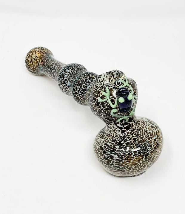 Frog Speckled Glass Hand Pipe/Hammer Bubbler