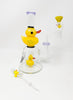 Yellow Duckie Straight Neck Glass Water Hand Pipe/Dab Rig
