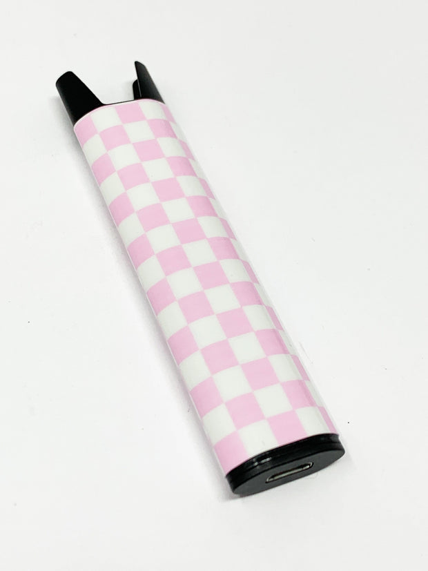 Stiiizy Pen Pink Checkered Designer Battery Vape Pen Starter Kit