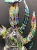 2KGlassWorks Rainbow Chaos Horn Heady Glass Water Pipe/Dab Rig