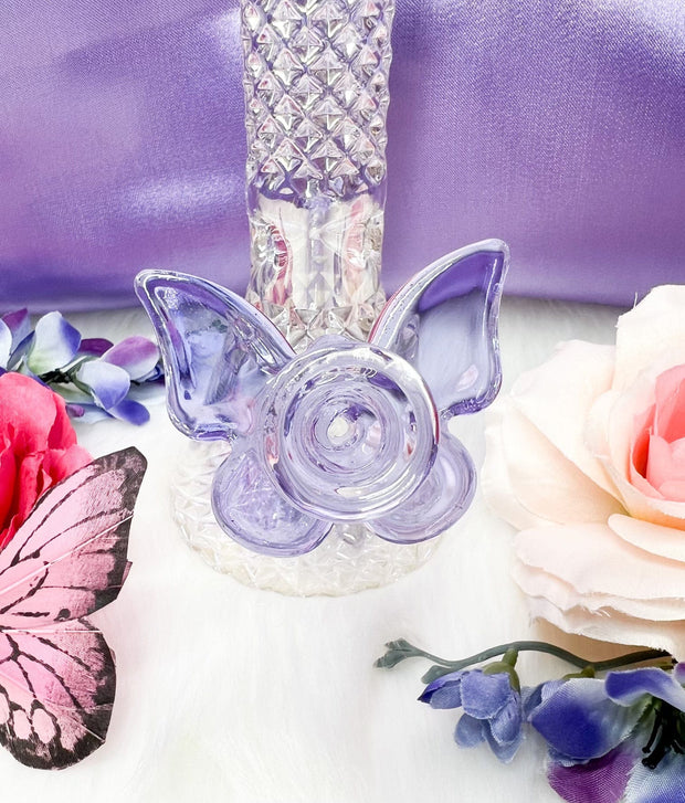 Iridescent Crystal Glass Vase Water Pipe/Bong