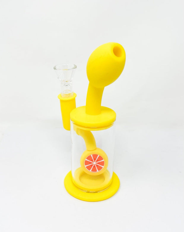 Yellow Lemon Silicone Water Pipe/Dab Rig