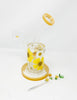Yellow Daisies Dried Floral Glass Water Pipe/Rig