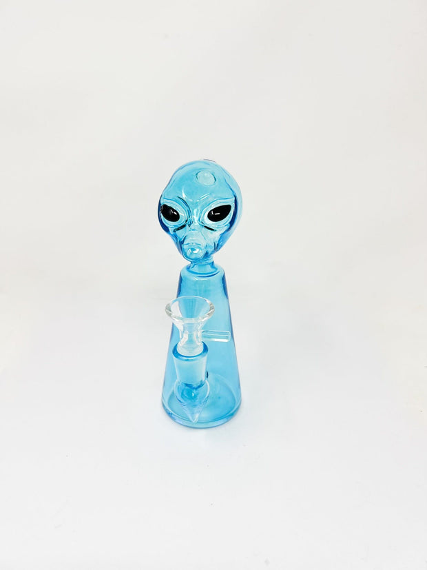 6.5in Neon UV Alien Glass Hand Pipe/Bong/Dab Rig