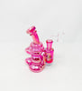 Crystal Glass Iridescent Reclaimer Recycler Glass Water Pipe/Dab Rig