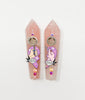 Pink Rose Quartz Crystal Hand Pipe Best Buds Set