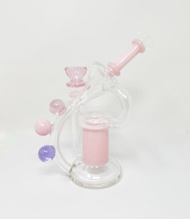 Pastel Planet Recycler Glass Water Pipe/Rig