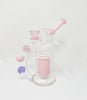 Pastel Planet Recycler Glass Water Pipe/Rig