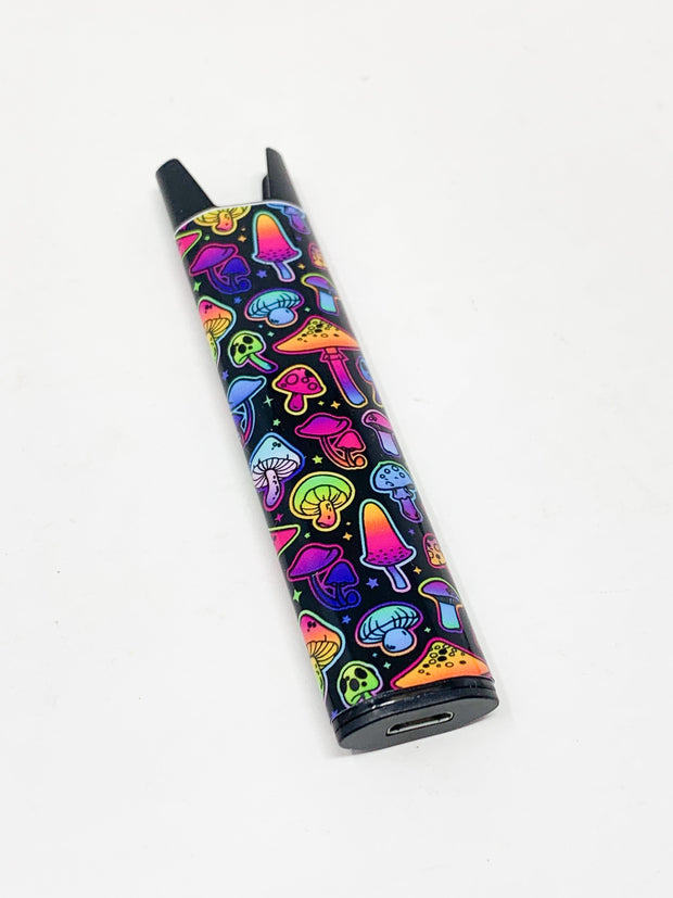Stiiizy Pen Black Neon Mushrooms Battery Starter Kit
