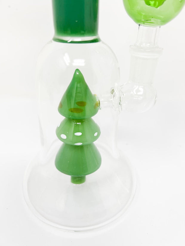 Christmas Tree Perc Glass Water Hand Pipe/Dab Rig