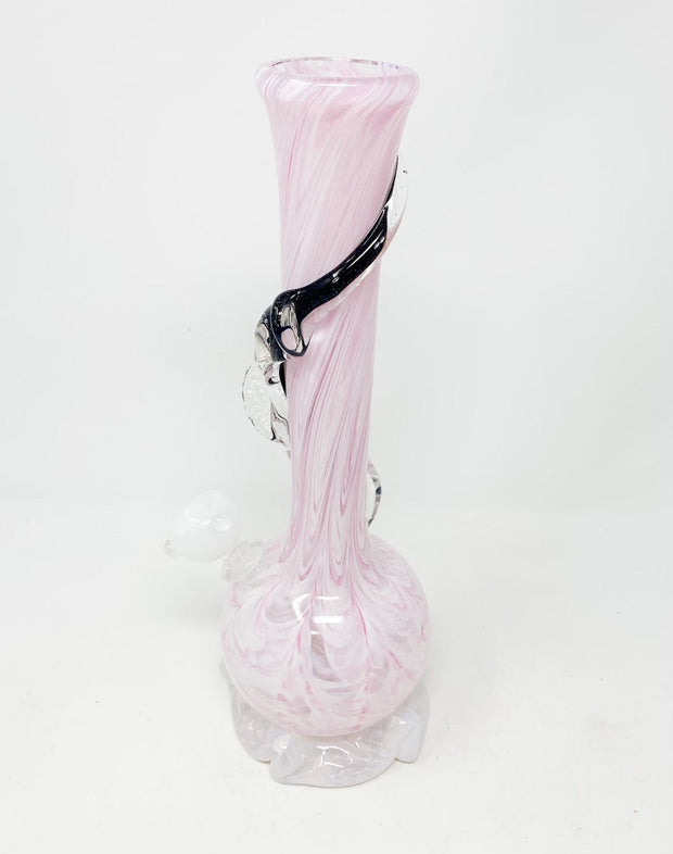 Noble Glass Pink Cotton Candy Dichroic Heady Glass Water Pipe/Bong
