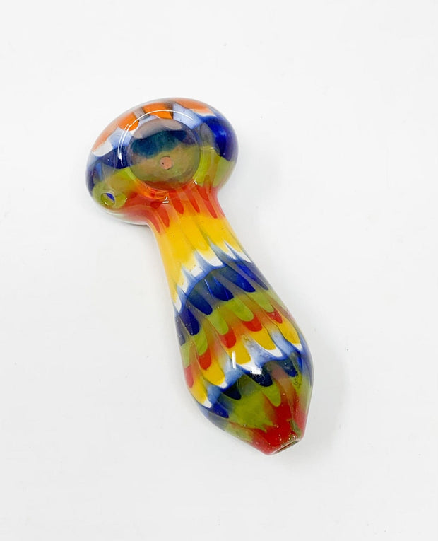 Rainbow Swirl Glass Hand Pipe
