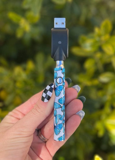510 Threaded Battery Blue Butterflies Starter Kit