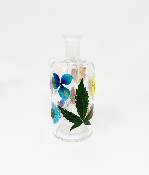 Rainbow Dried Floral Ash Catcher