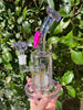 Purple Moon Girl Bent Neck Glass Water Pipe/Dab Rig