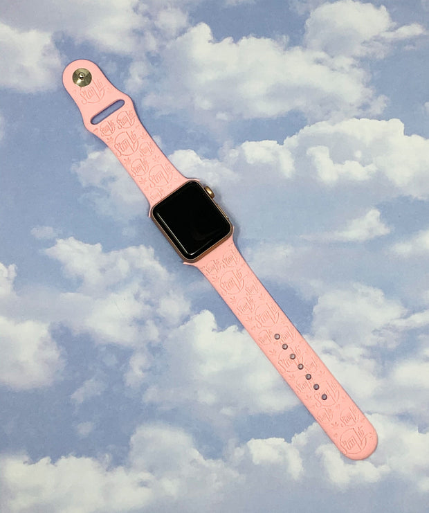 StayLit Design Engraved Silicone Apple Watch Band
