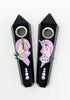 Black Obsidian Crystal Hand Pipe Best Buds Set