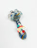 Rainbow Daisy Smiley Face Glass Hand Pipe